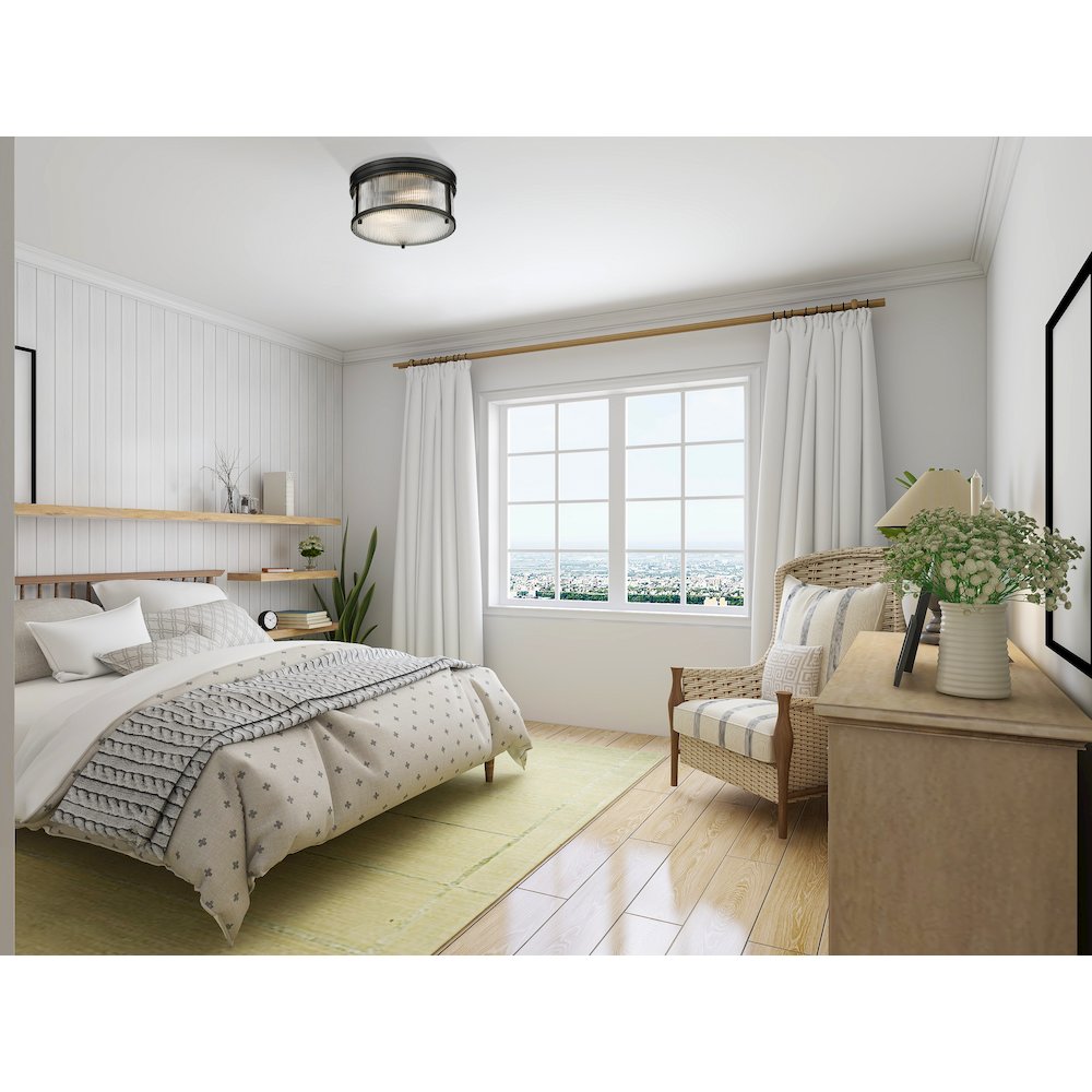 Z-Lite 2 Light Flush Mount. Picture 6