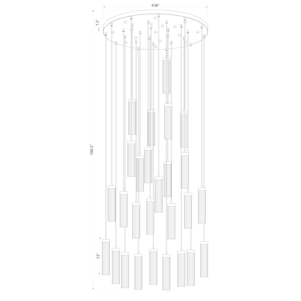 Z-Lite 27 Light Chandelier. Picture 8