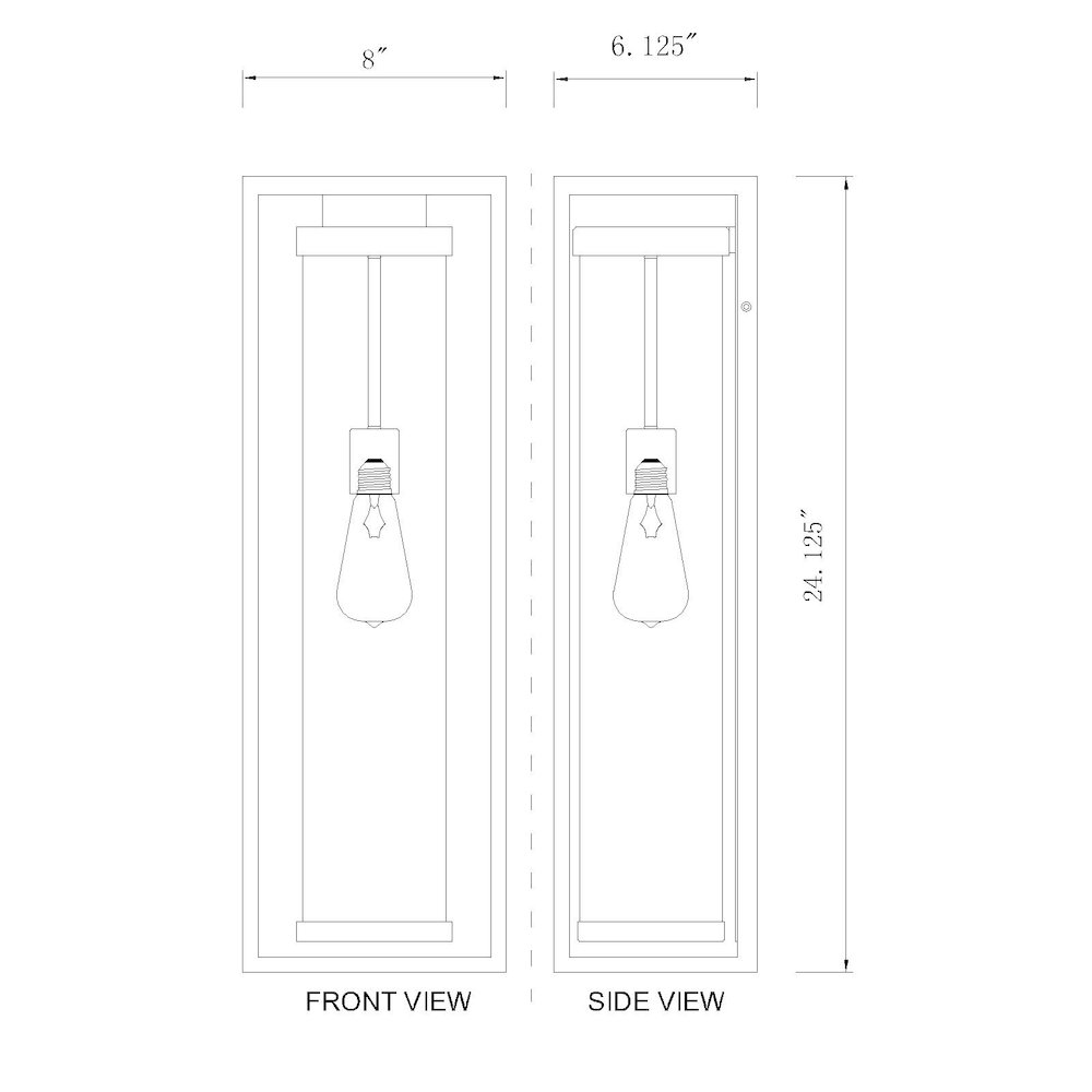 Z-Lite 1 Light Outdoor Wall Light. Picture 8