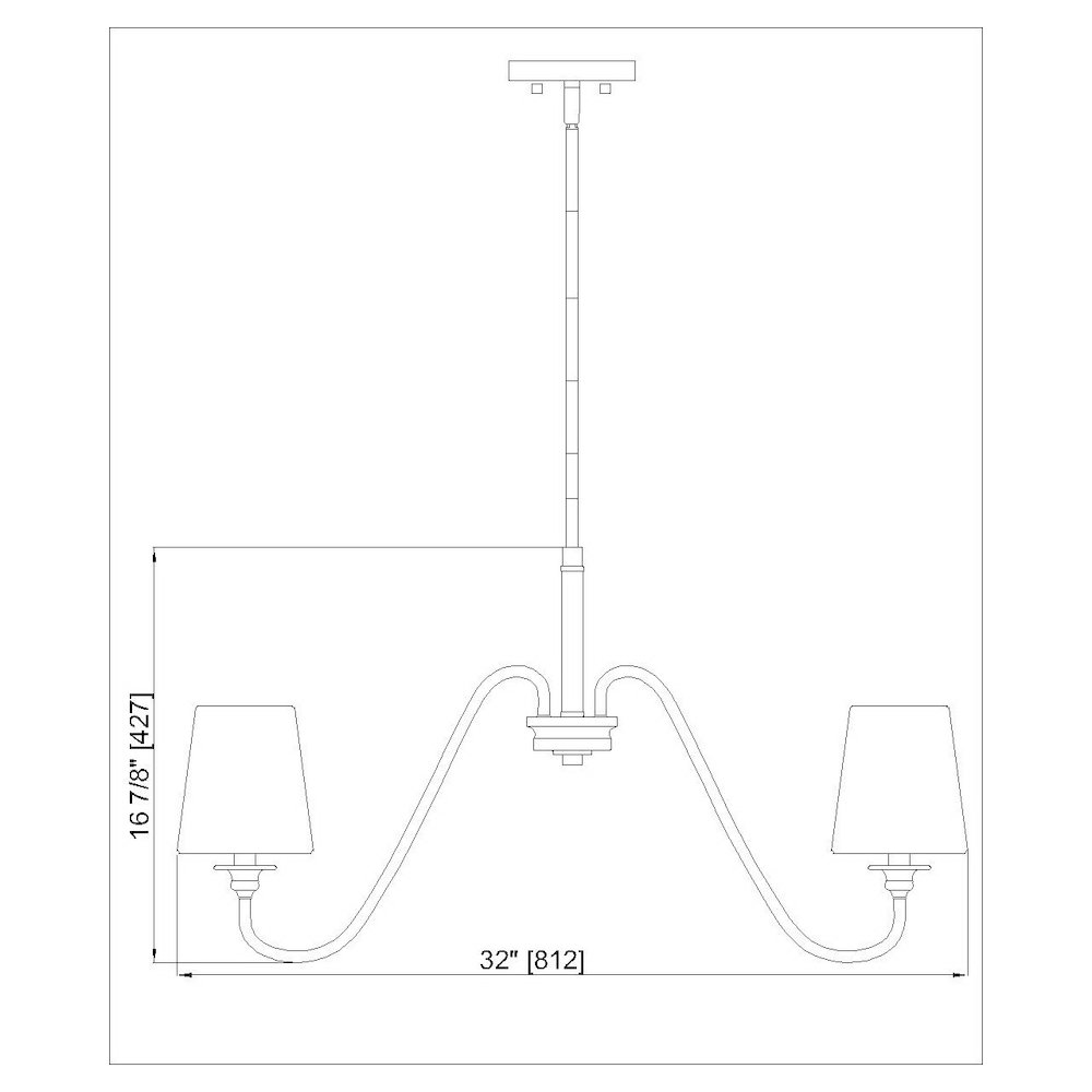 Z-Lite 6 Light Chandelier. Picture 8
