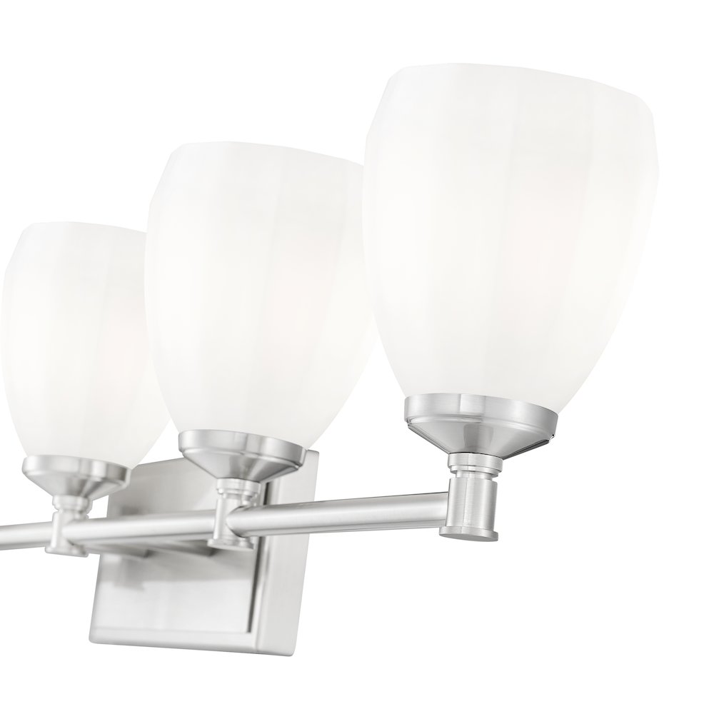 Z-Lite Oren 5 Light Vanity in Brushed Nickel color, Steel frame. Picture 4