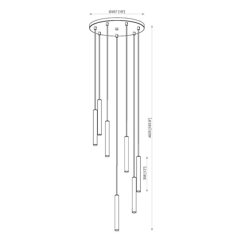 Z-Lite 7 Light Chandelier. Picture 8
