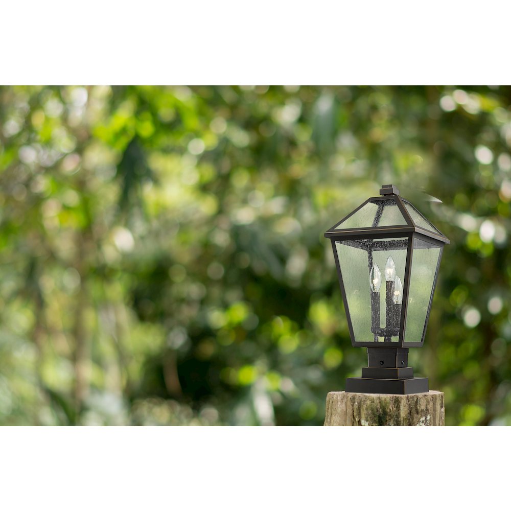 Z-Lite 3 Light Outdoor Pier Mounted Fixture. Picture 6