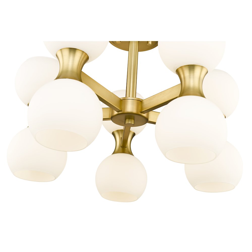 Z-Lite 10 Light Semi Flush Mount. Picture 4