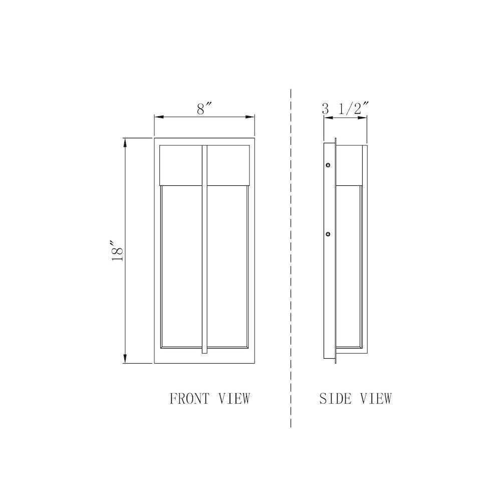 Z-Lite 2 Light Outdoor Wall Light. Picture 8