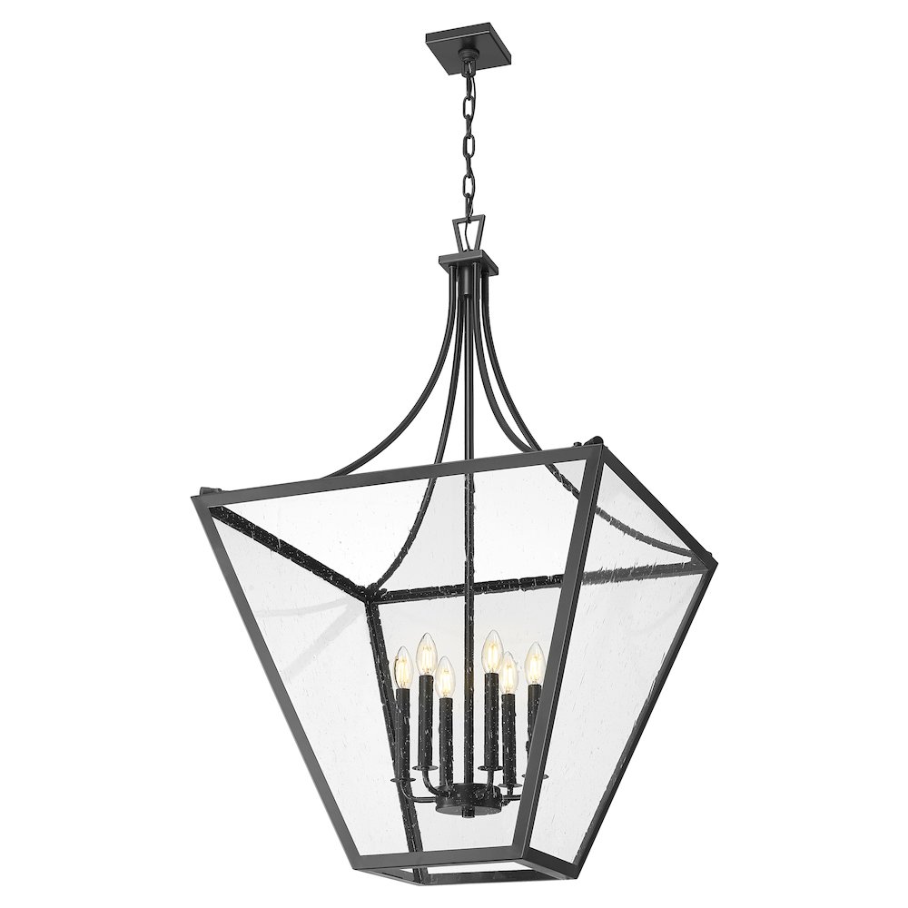 Z-Lite 6 Light Chandelier, Iron Ore. Picture 3