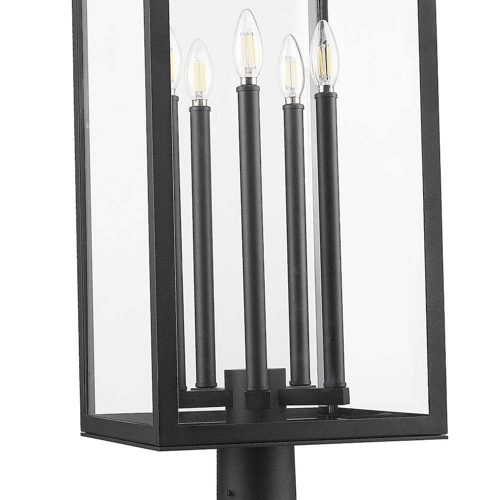 Z-Lite 5 Light Outdoor Post Mounted Fixture. Picture 4