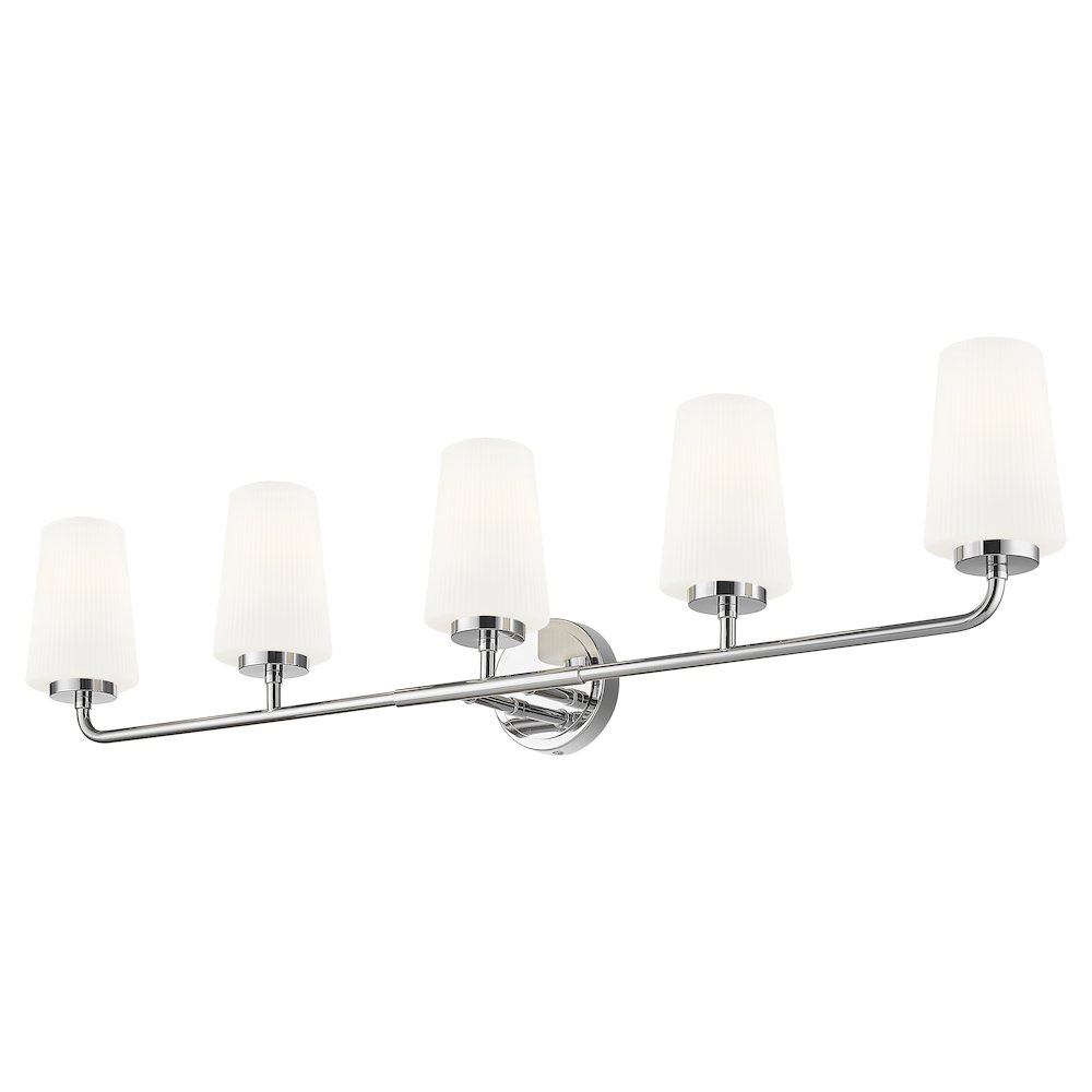 Z-Lite Montford 5 Light Vanity in Chrome color, Steel frame. Picture 3