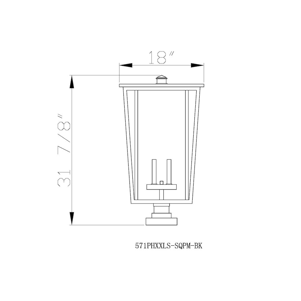 Z-Lite 4 Light Outdoor Pier Mounted Fixture. Picture 8