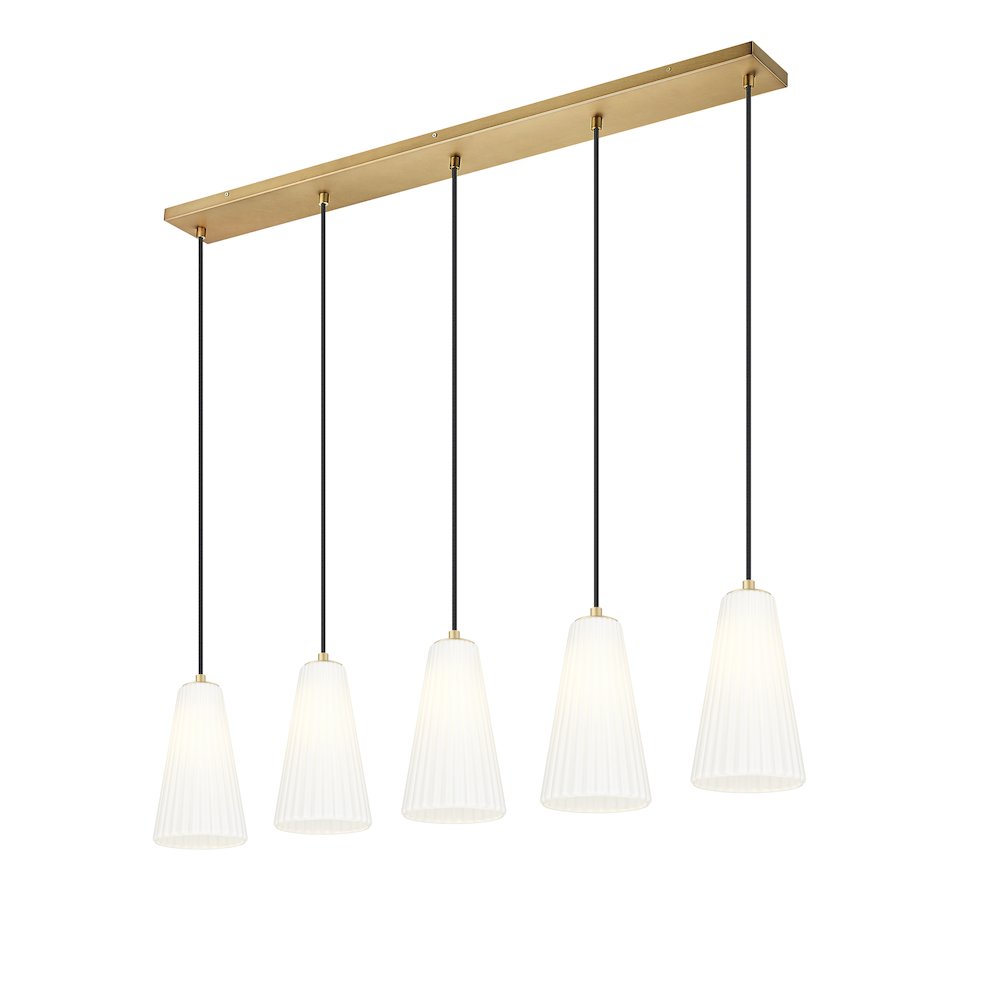 Z-Lite 5 Light Linear Chandelier. Picture 3