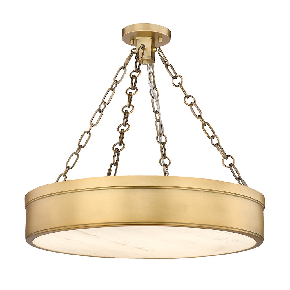 Z-Lite 3 Light Semi Flush Mount. Picture 1