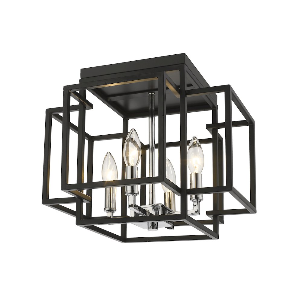 Z-Lite 4 Light Flush Mount. Picture 1