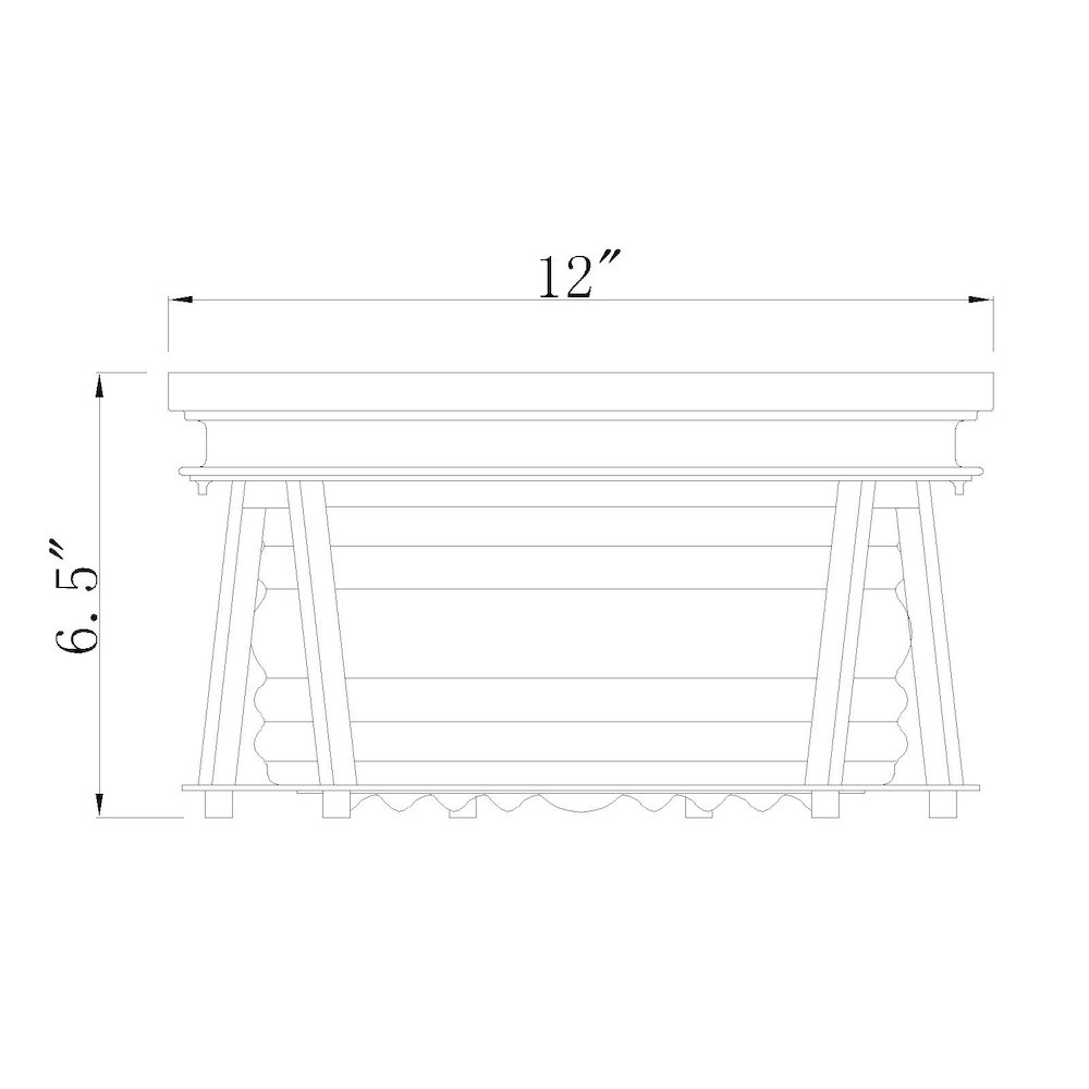 Z-Lite 2 Light Flush Mount. Picture 8