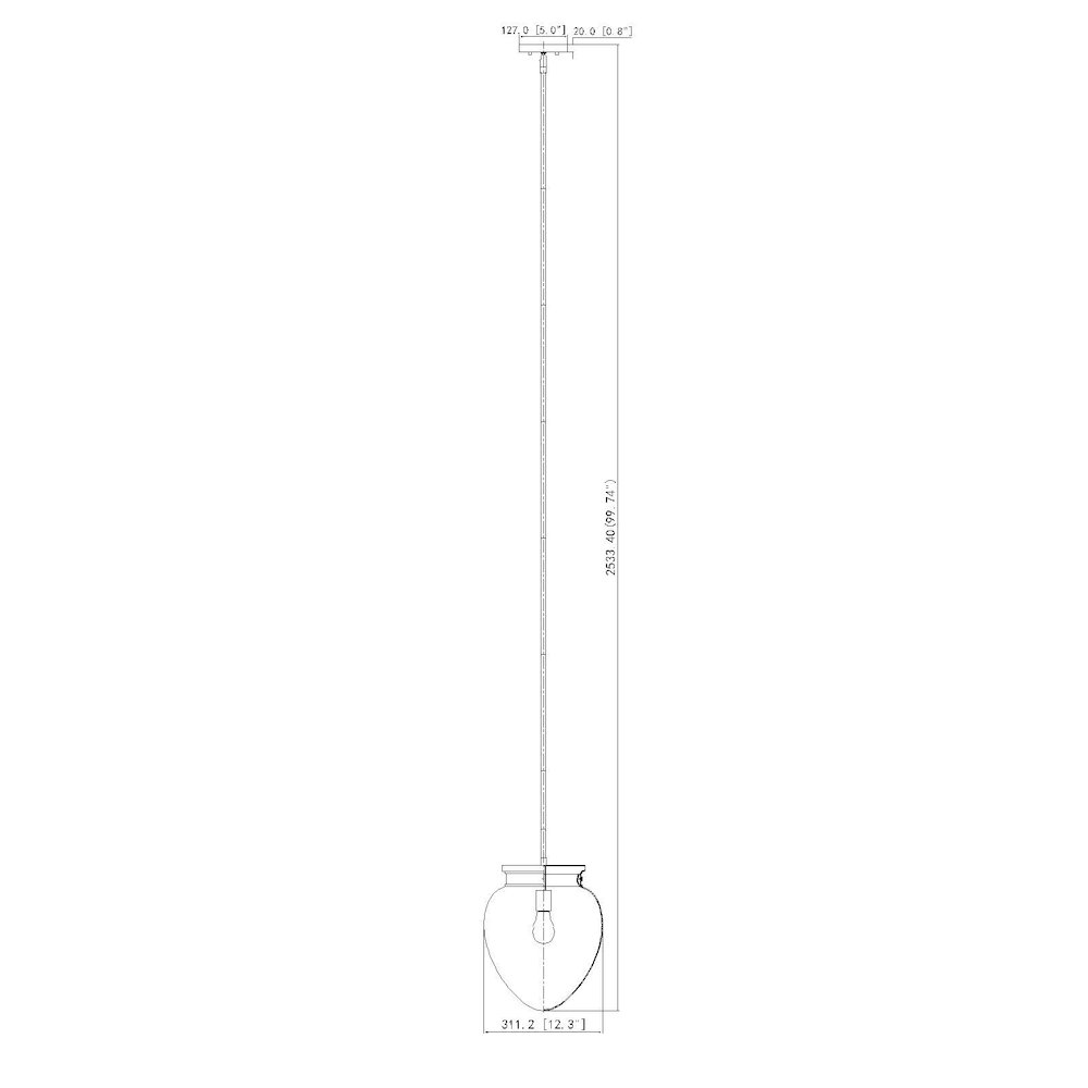 Z-Lite 1 Light Pendant. Picture 8