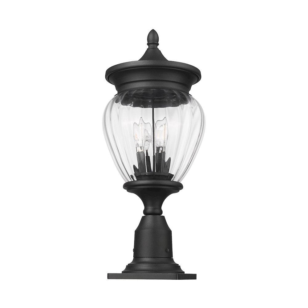 Z-Lite 3 Light Outdoor Pier Mounted Fixture. Picture 5
