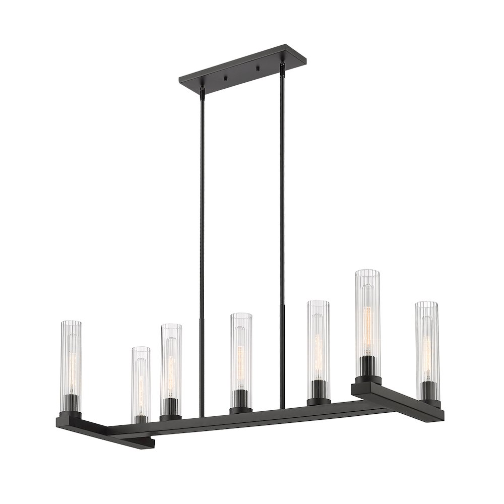 Z-Lite 7 Light Linear Chandelier. Picture 1