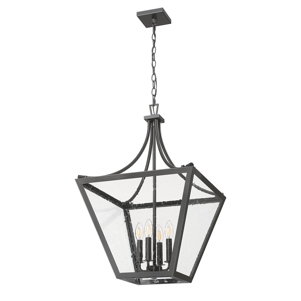 Z-Lite 4 Light Chandelier, Iron Ore. Picture 7