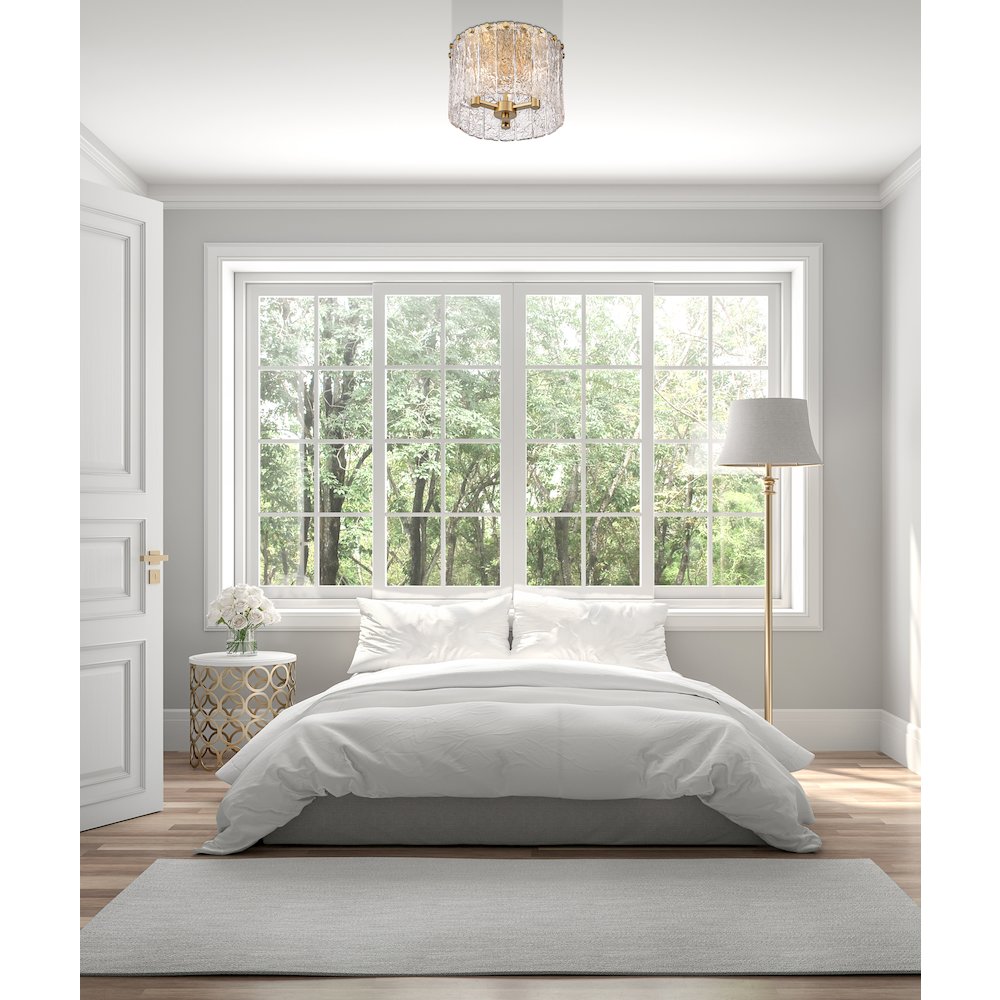Z-Lite 3 Light Flush Mount. Picture 7