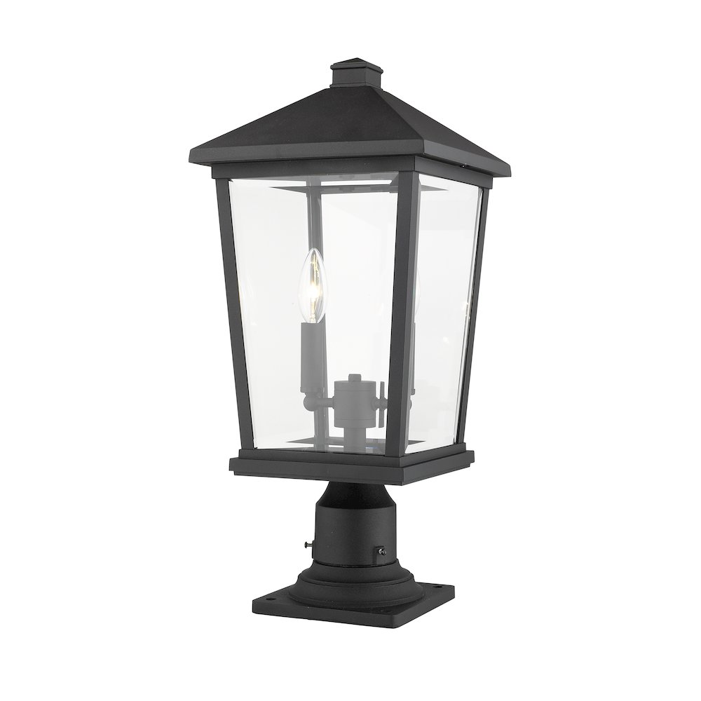 Z-Lite 2 Light Outdoor Pier Mounted Fixture. Picture 2