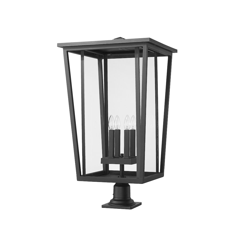 Z-Lite 4 Light Outdoor Pier Mounted Fixture. Picture 5