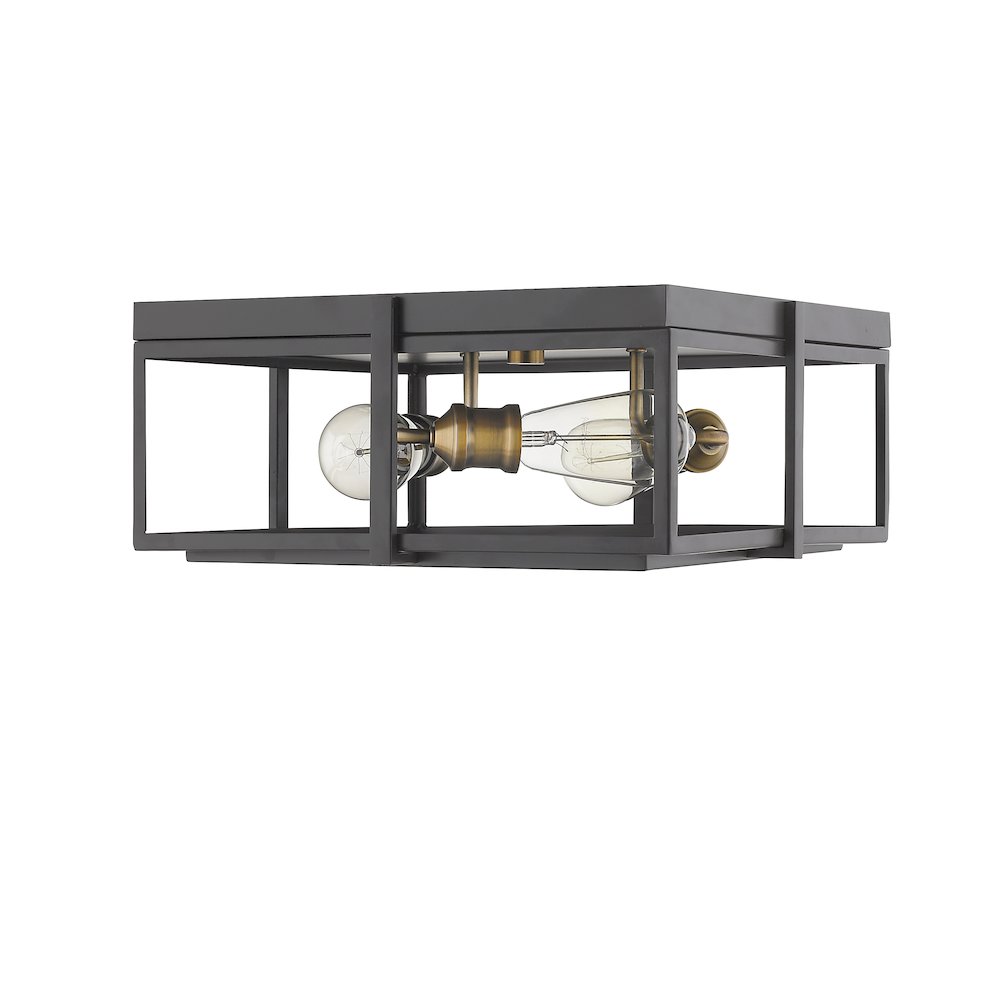 Z-Lite 3 Light Flush Mount. Picture 4
