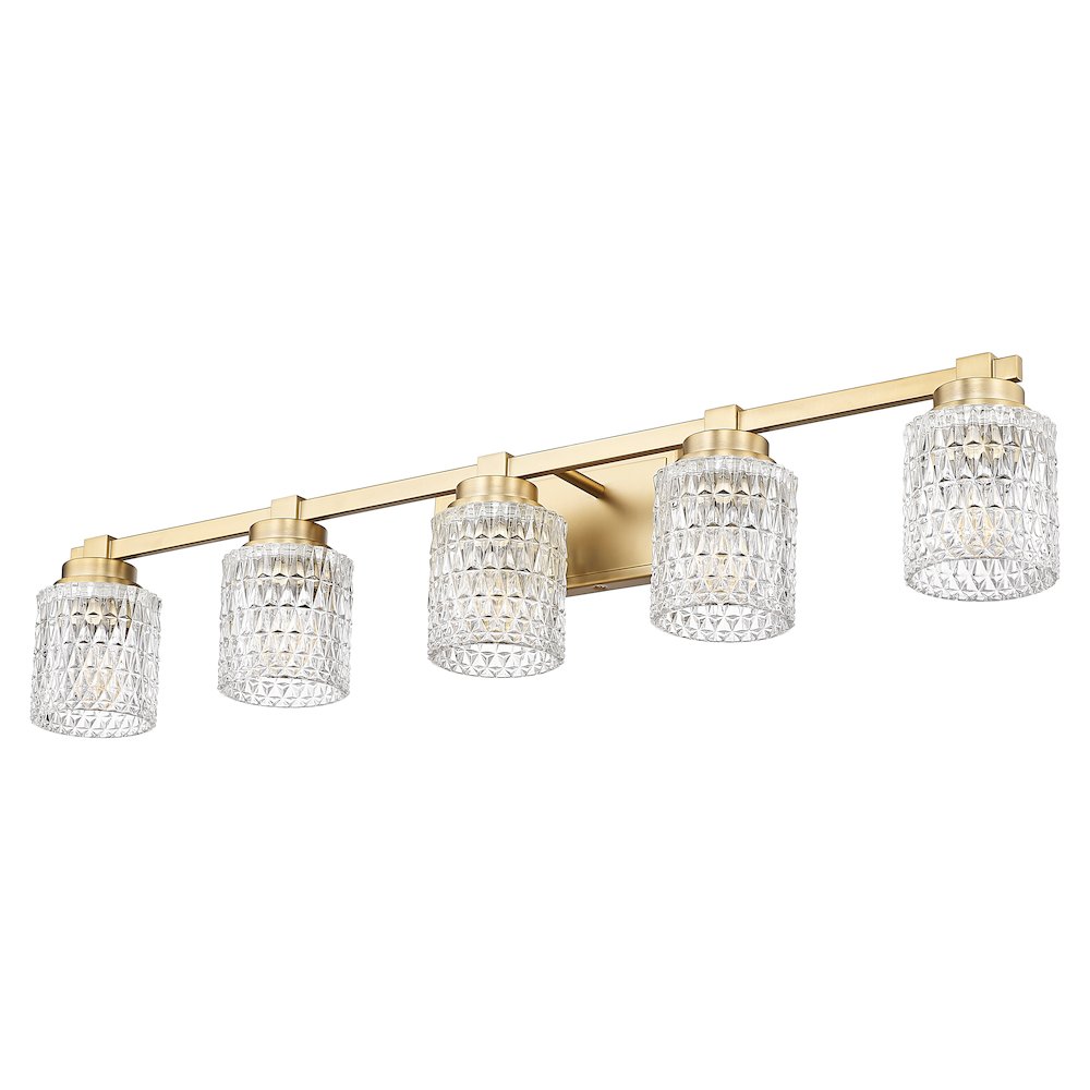 Z-Lite 5 Light Vanity, Modern Gold. Picture 7