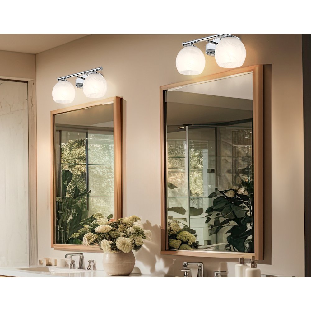 Z-Lite 2 Light Vanity, Chrome. Picture 5