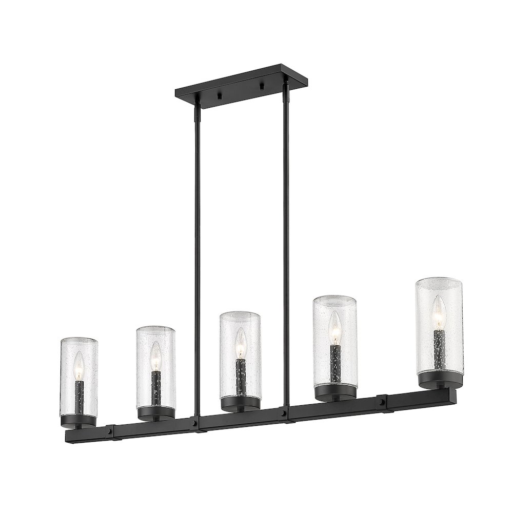 Z-Lite 5 Light Outdoor Linear Chandelier. Picture 1
