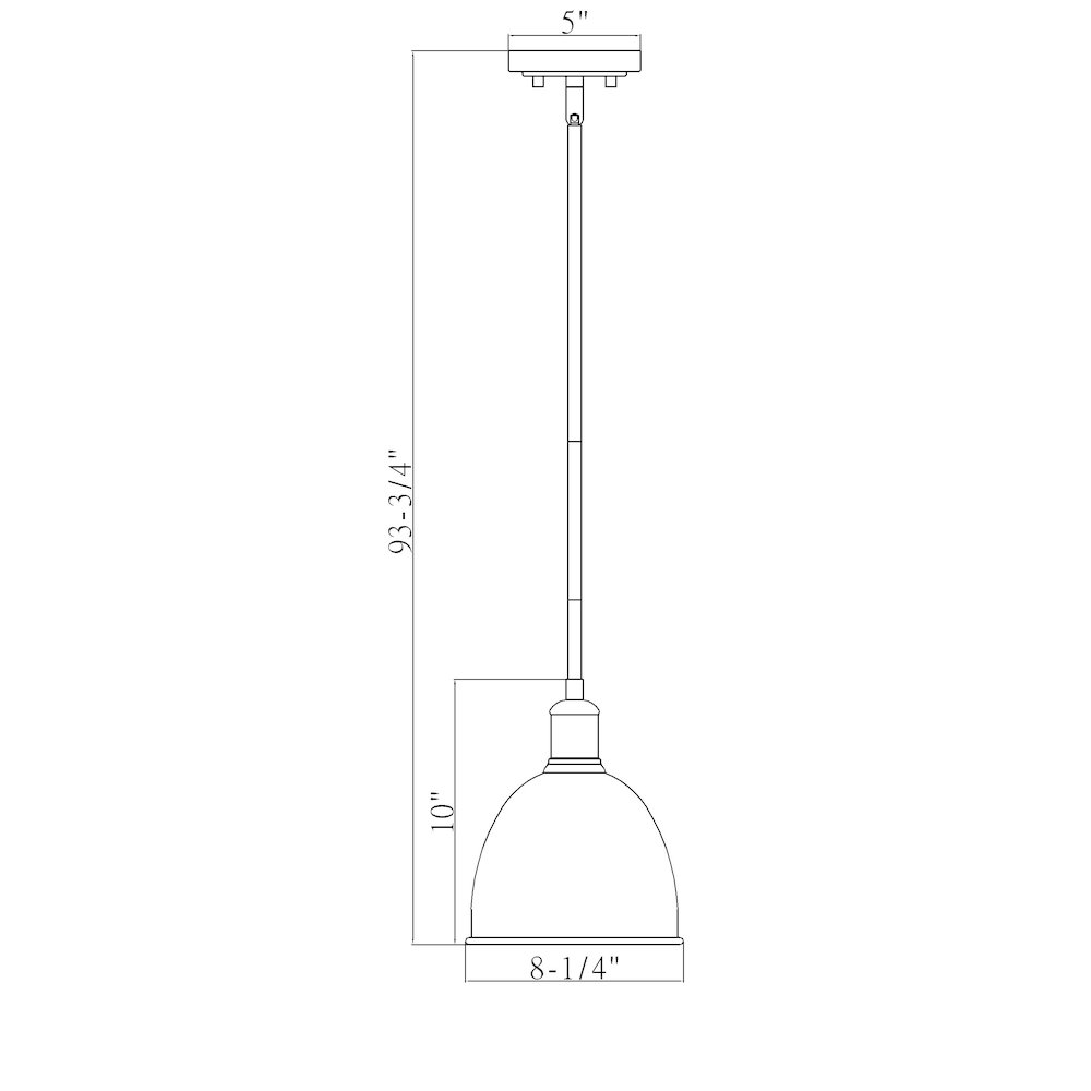 Z-Lite 1 Light Pendant. Picture 8