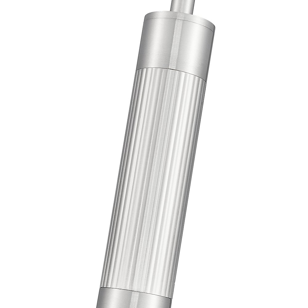 Z-Lite Stari 1 Light Pendant in Brushed Nickel color, Steel frame. Picture 4
