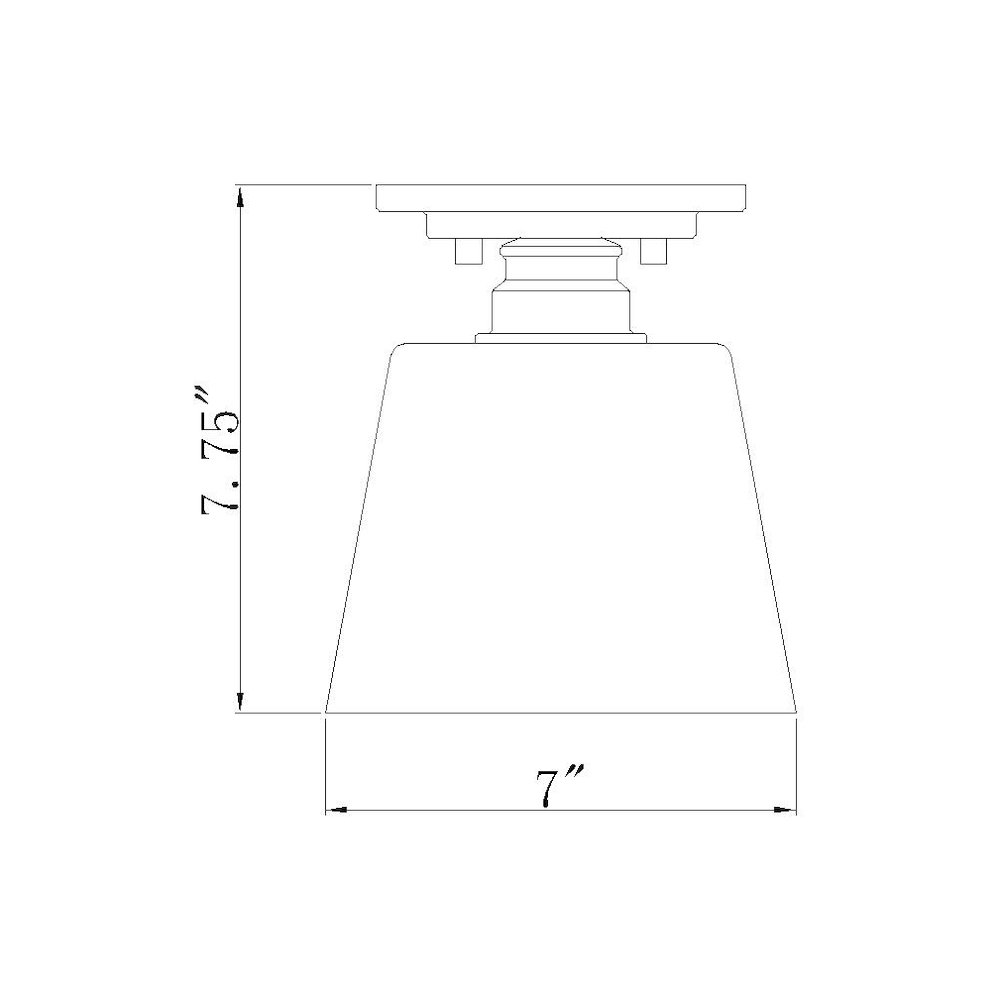 Z-Lite 1 Light Flush Mount. Picture 8