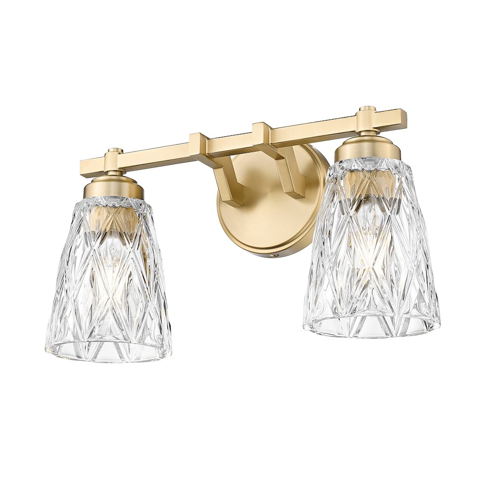 Z-Lite 2 Light Vanity, Modern Gold. Picture 3