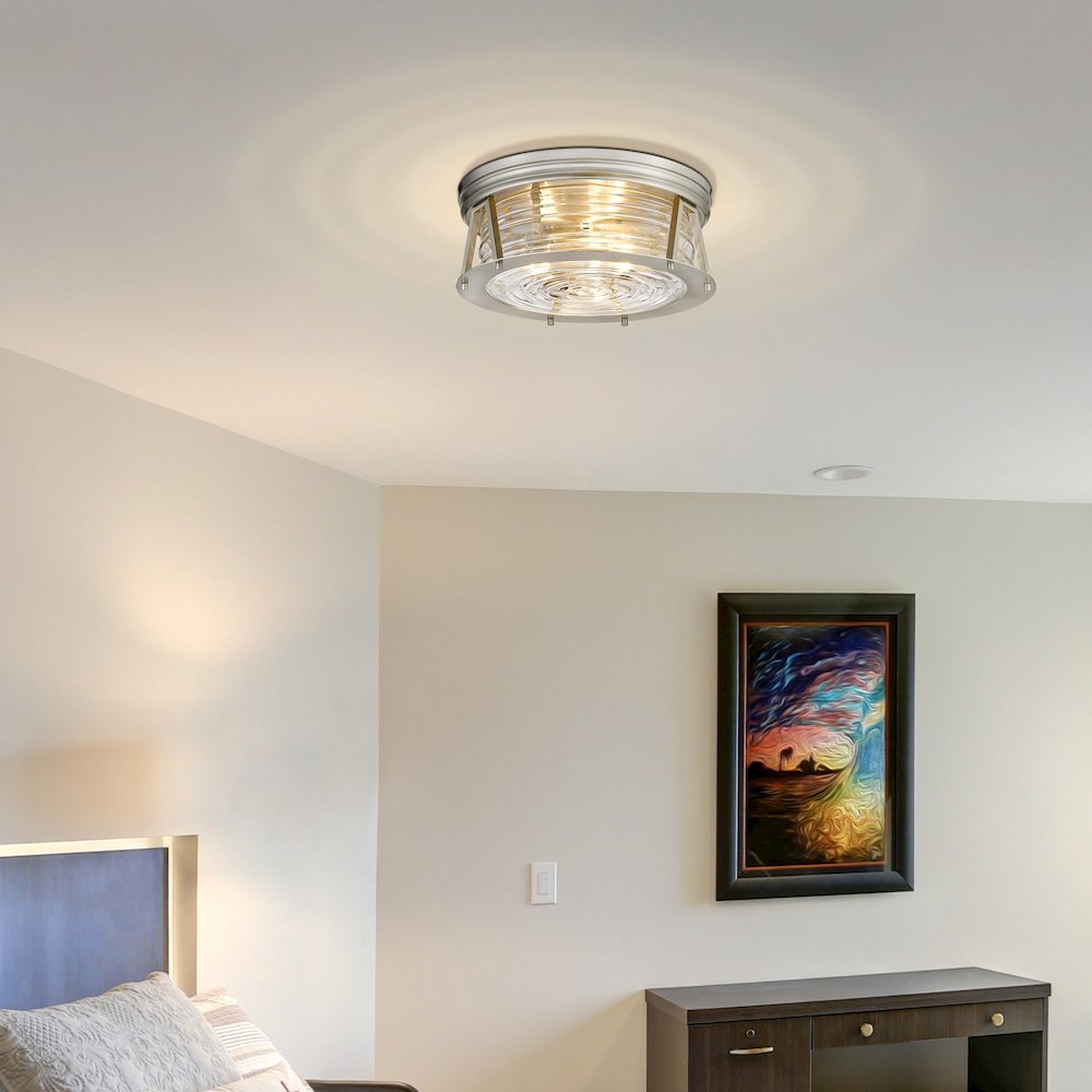 Z-Lite 3 Light Flush Mount. Picture 6