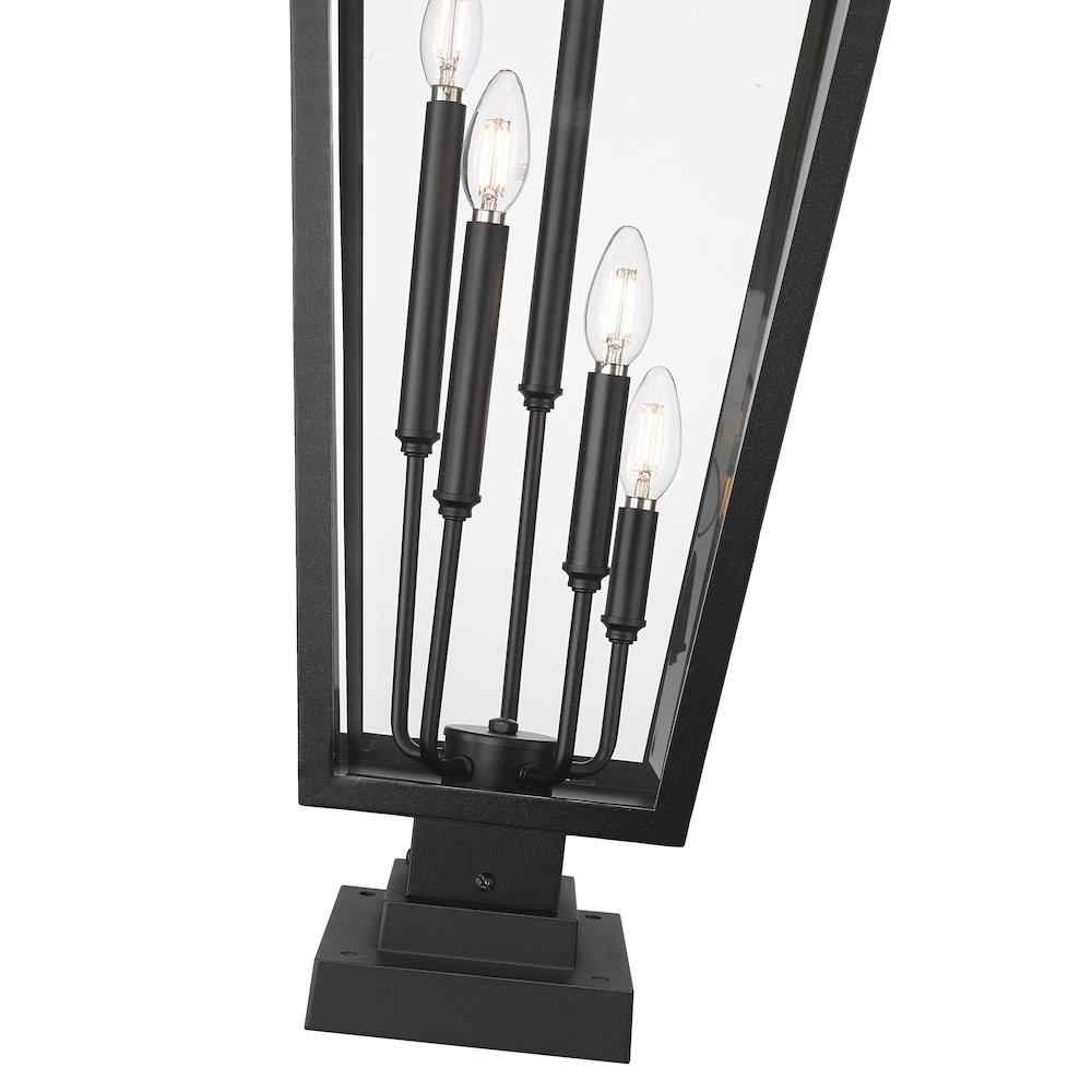 Z-Lite 5 Light Outdoor Pier Mounted Fixture. Picture 4