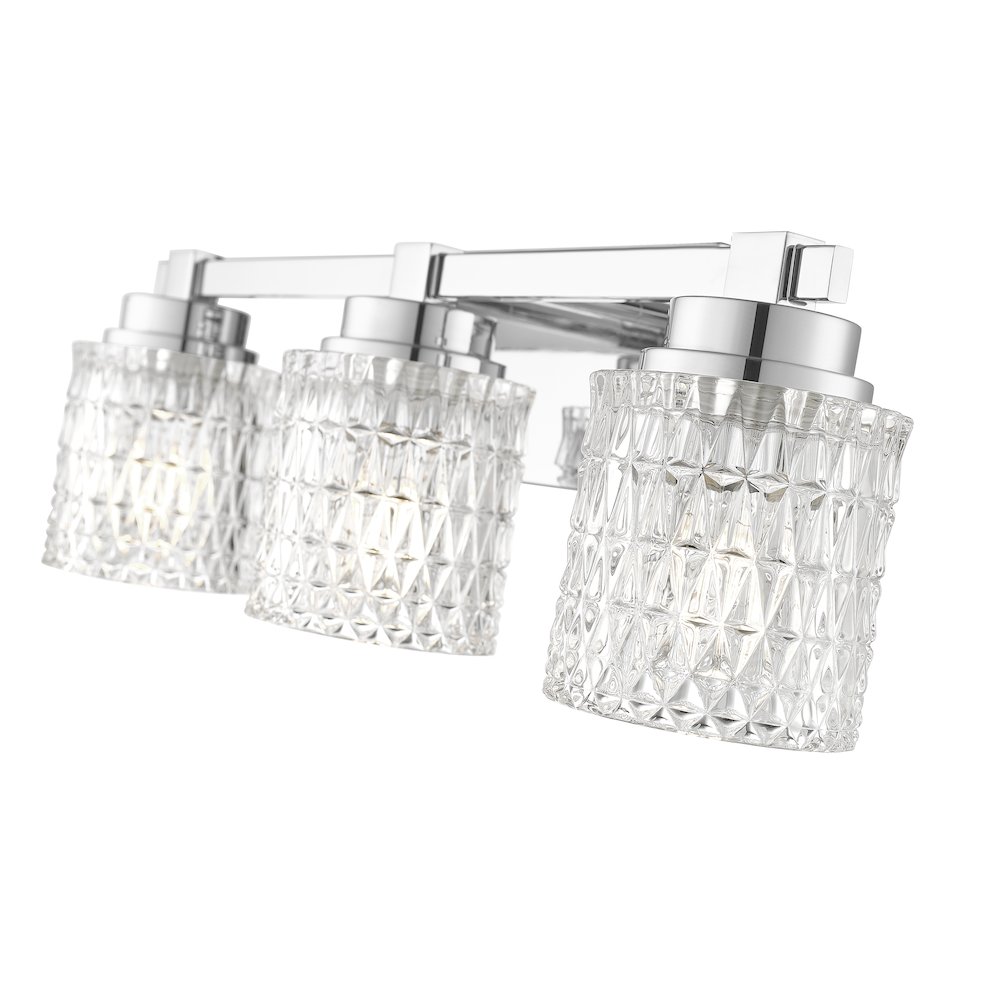 Z-Lite 3 Light Vanity, Chrome. Picture 4