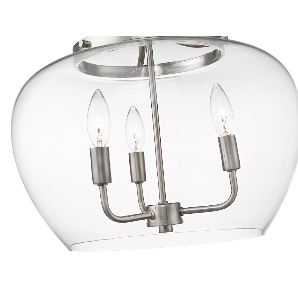Z-Lite 3 Light Semi Flush Mount. Picture 4