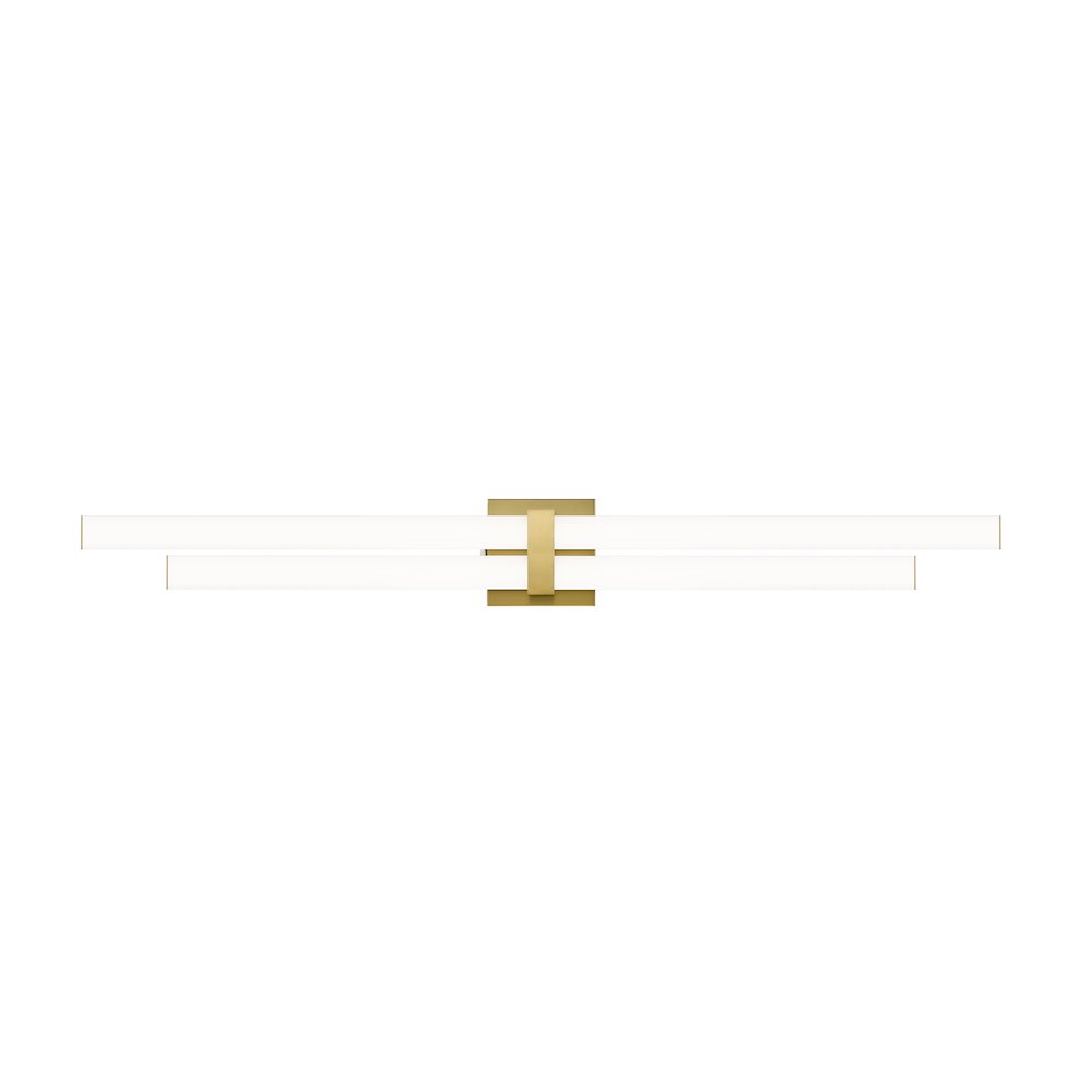 Z-Lite Zane 2 Light Vanity in Modern Gold Frame Finish. Picture 3