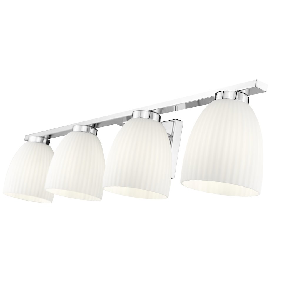Z-Lite Naya 4 Light Vanity in Chrome color, Steel frame. Picture 4