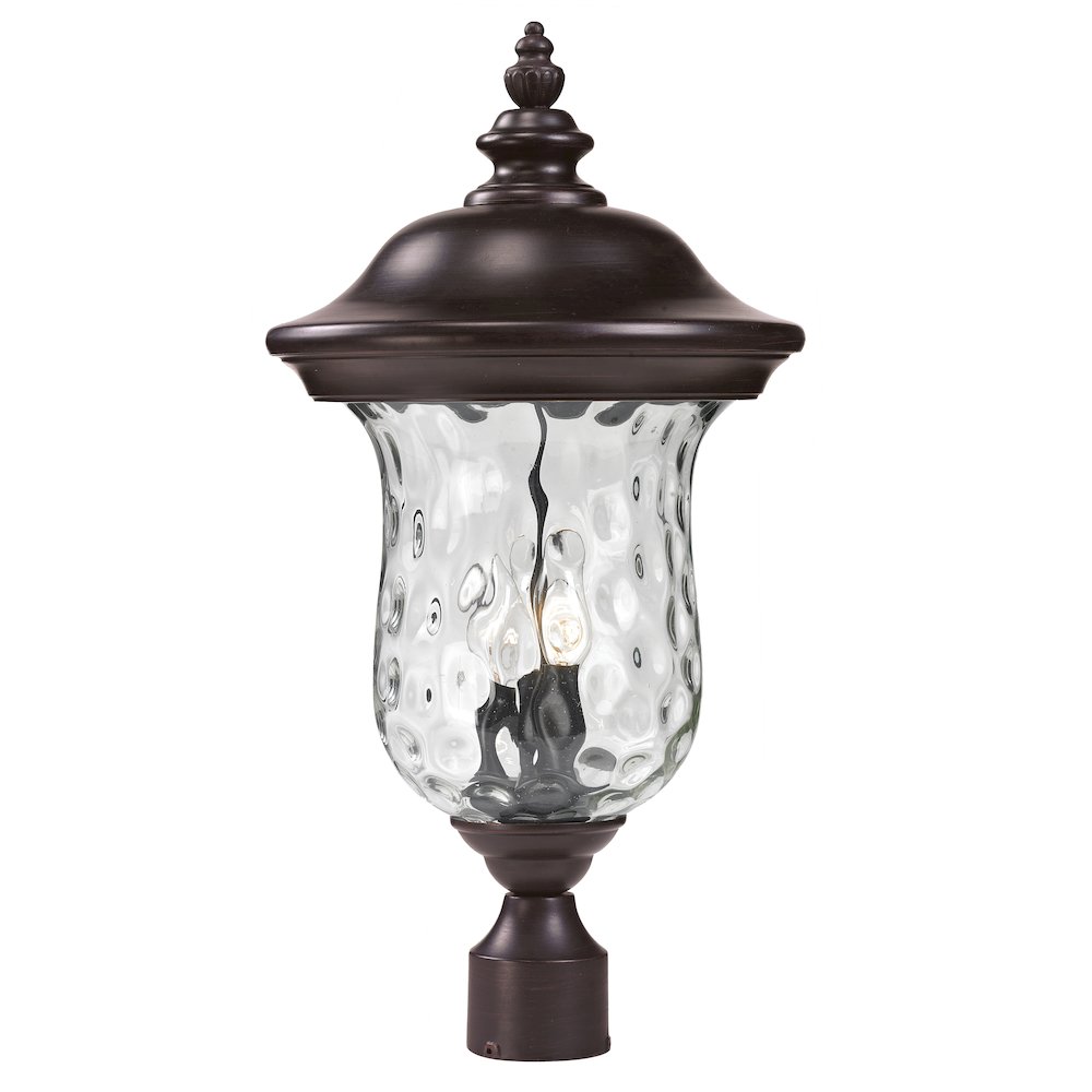 Z-Lite 3 Light Outdoor Post Mount Fixture. Picture 1