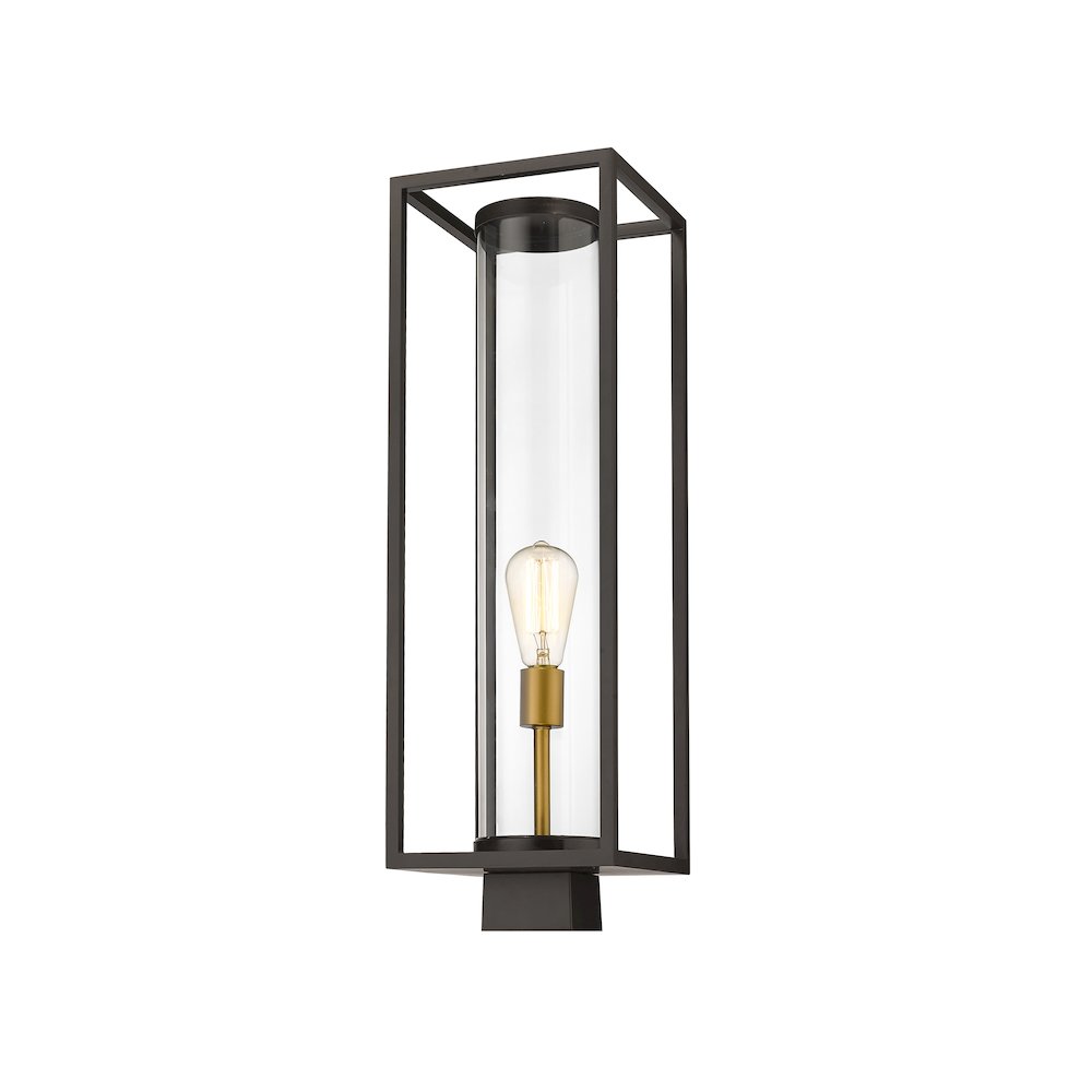 Z-Lite 1 Light Outdoor Post Mount Fixture. Picture 1