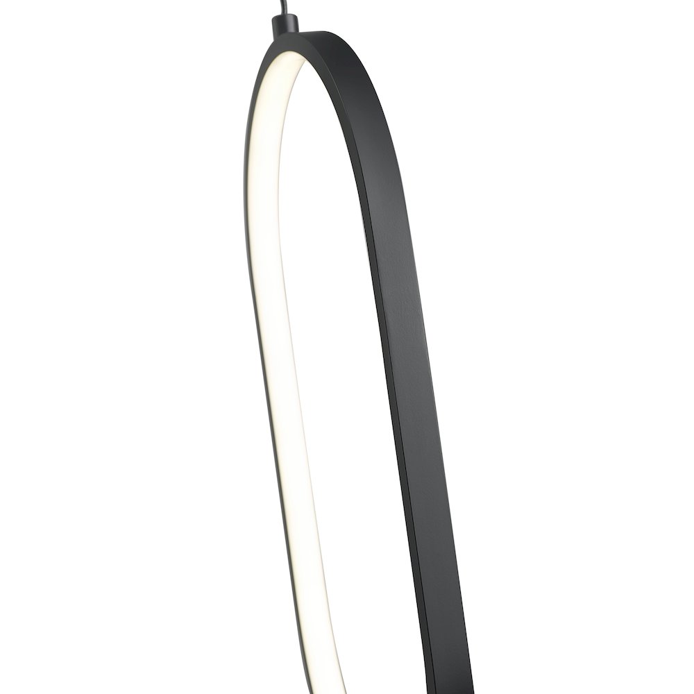 Z-Lite 1 Light Pendant, Matte Black. Picture 4