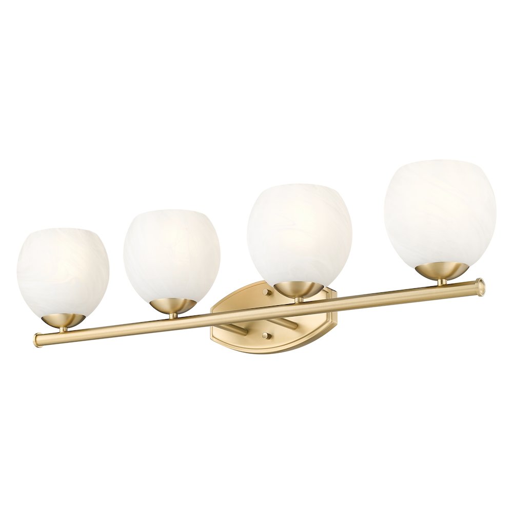 Z-Lite 4 Light Vanity, Modern Gold. Picture 3