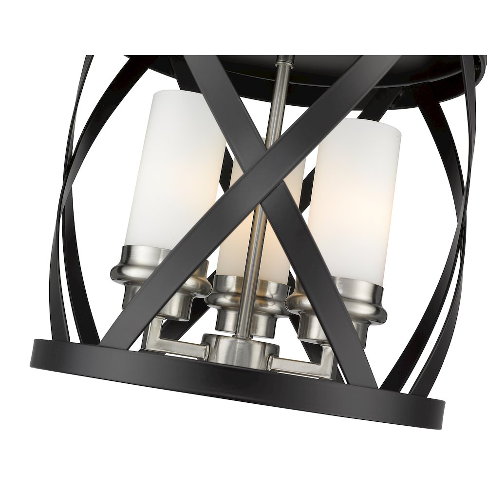 Z-Lite 3 Light Flush Mount. Picture 4