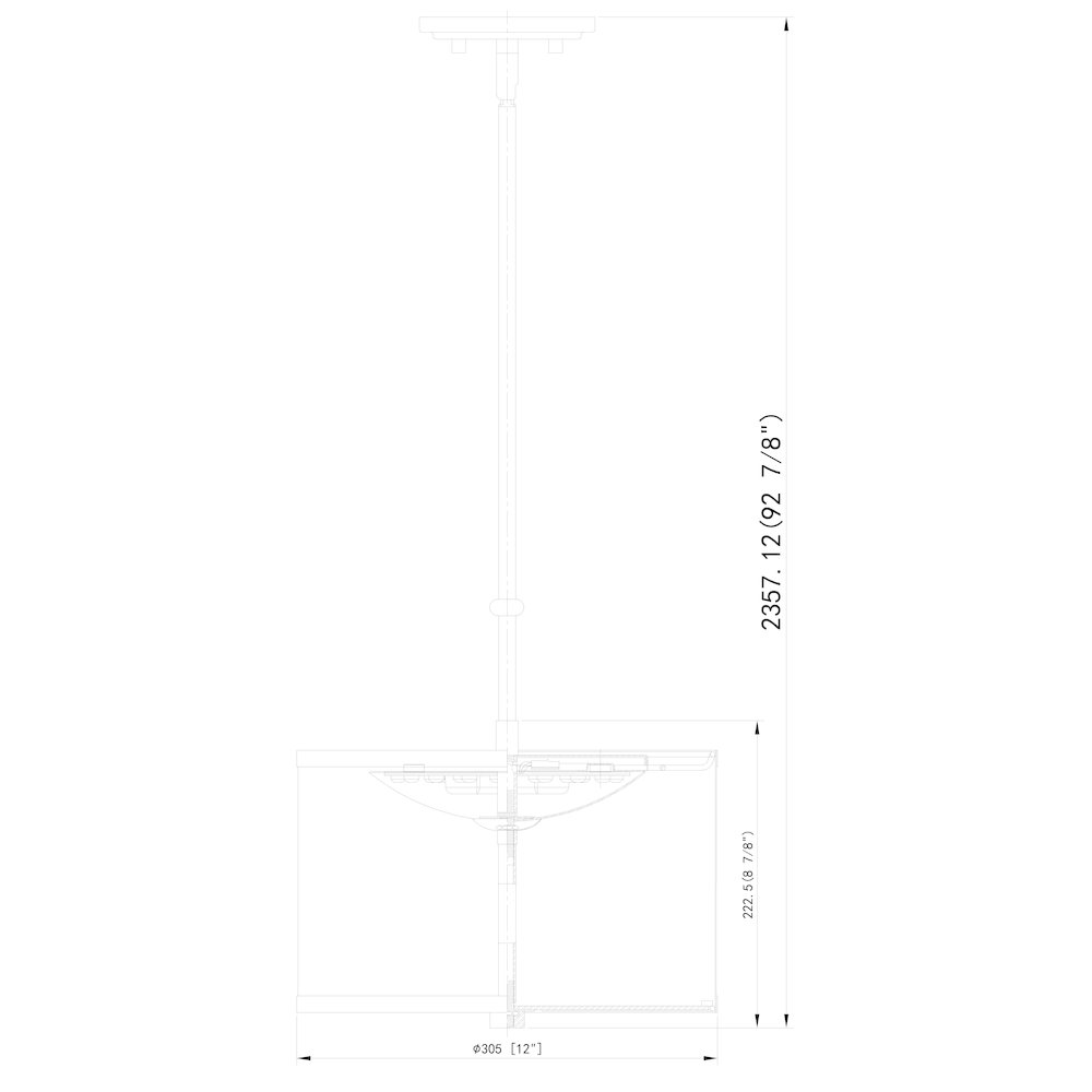 Z-Lite 1 Light Pendant, Brushed Nickel. Picture 8