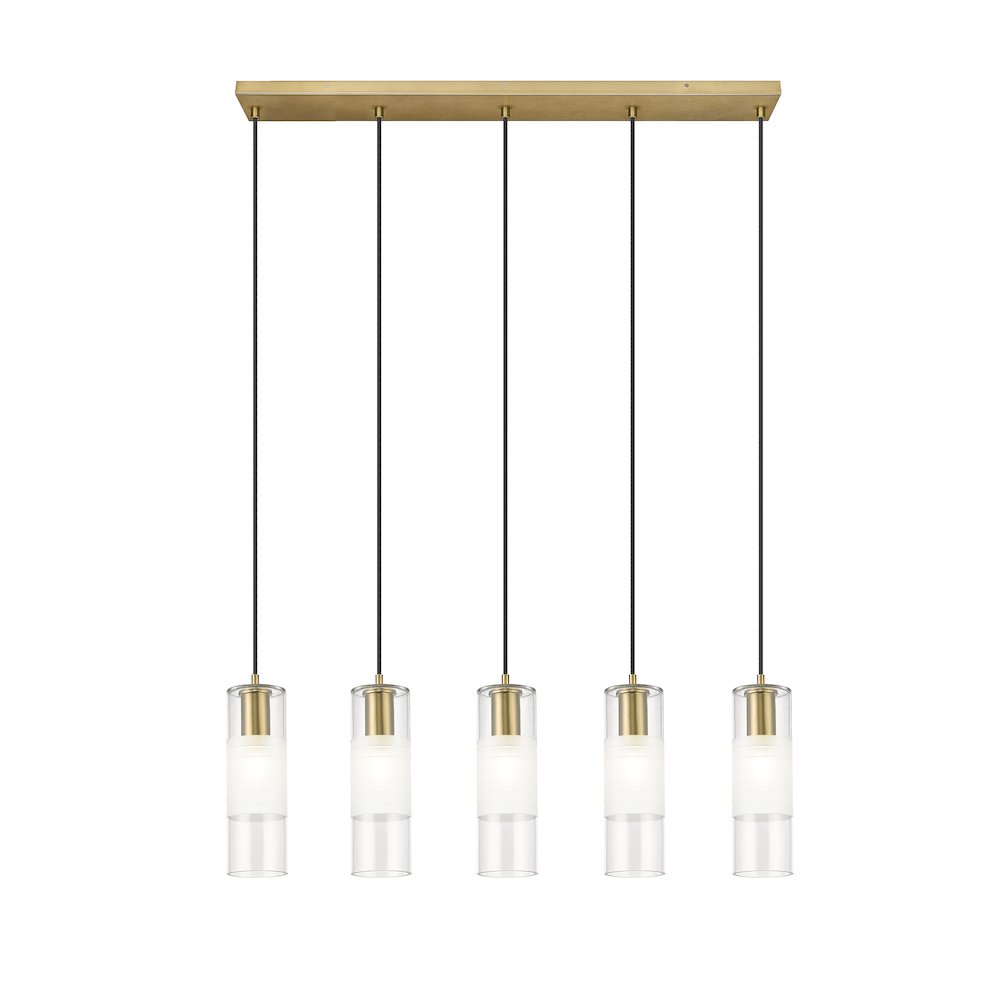 Z-Lite 5 Light Linear Chandelier. Picture 2