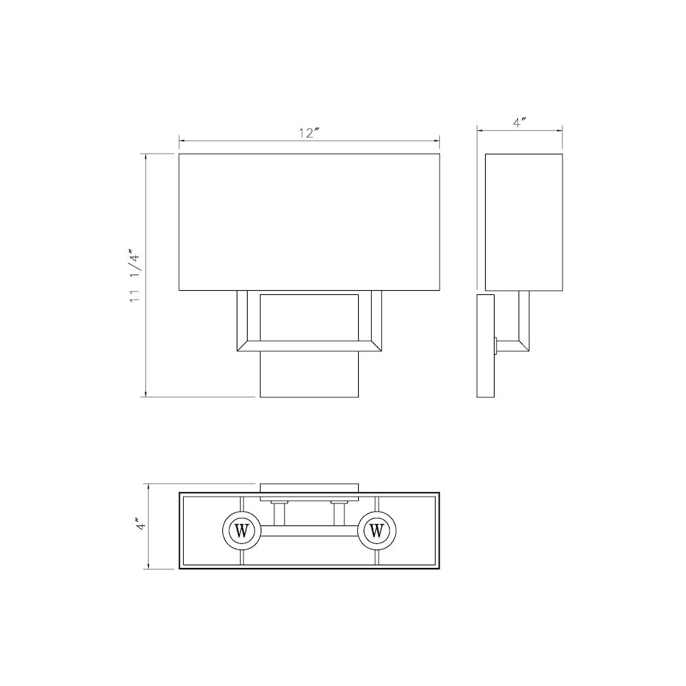 Z-Lite 2 Light Wall Sconce. Picture 8