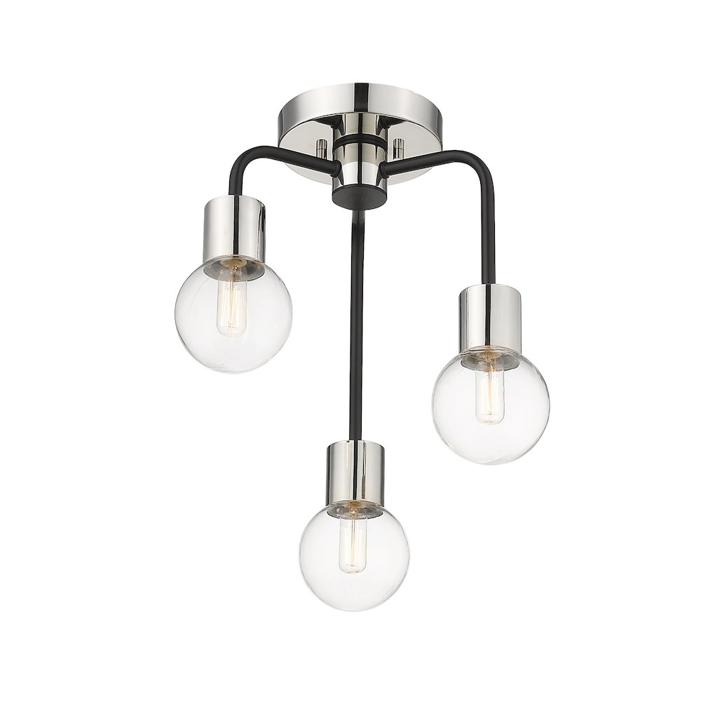 Z-Lite 3 Light Semi Flush Mount. Picture 3
