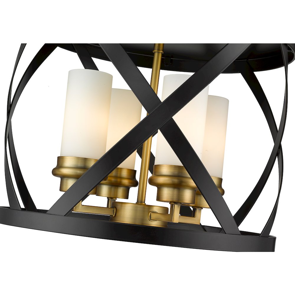 Z-Lite 4 Light Flush Mount. Picture 4