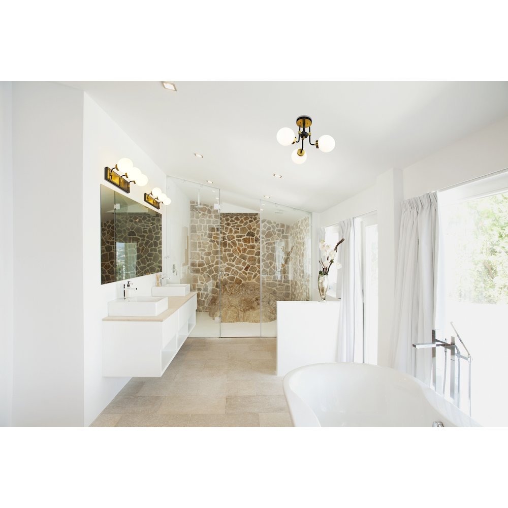 Z-Lite 3 Light Semi Flush Mount. Picture 6