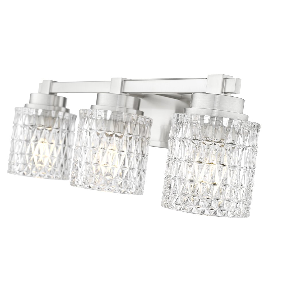 Z-Lite 3 Light Vanity, Brushed Nickel. Picture 4